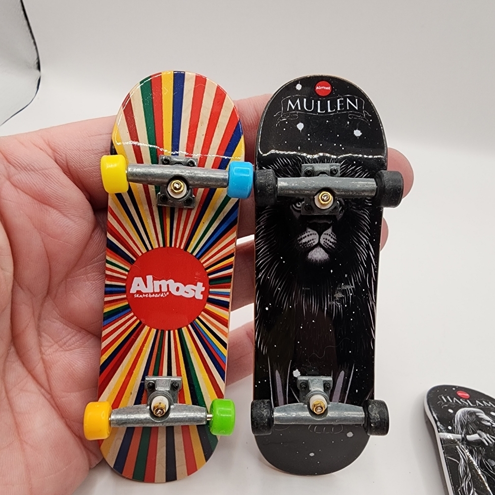 5 Tech Deck Lot Almost Stickers Mini Skateboards Fingerboards - Picture 2 of 4